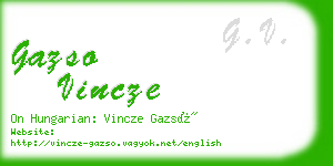 gazso vincze business card